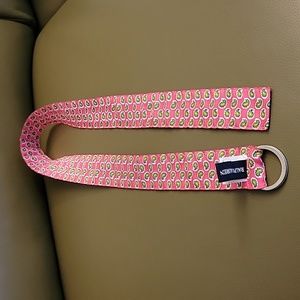 Ralph Lauren pink paisley cloth belt